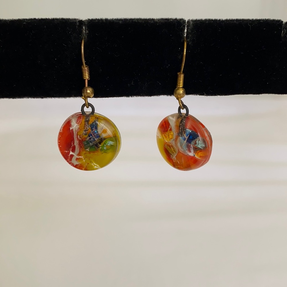 Glass earrings